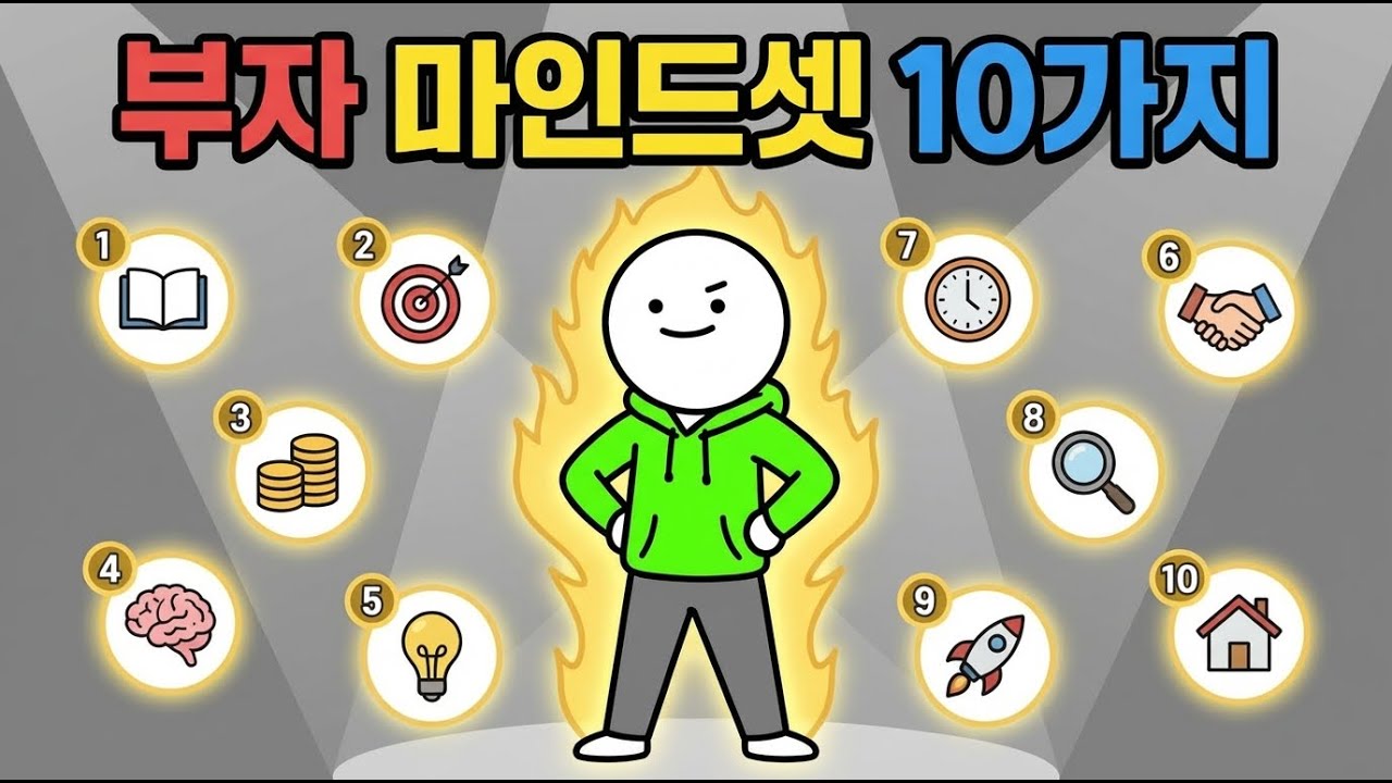 부자 마인드셋 10가지 (토머스 스탠리, 톰 코를리, 워렌 버핏, 레이 달리오 실천법)
