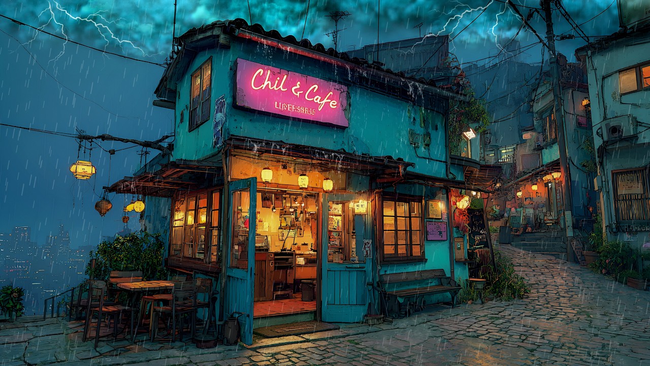 90s Midnight Rain ☔ Lofi Chillhop for Study, Focus & Sleep | 12 Hour Chill Mix 🌙