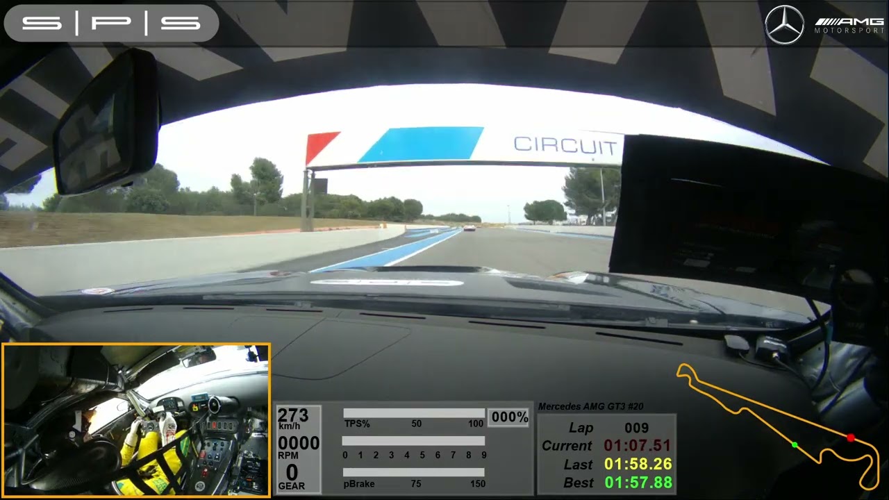 GT3 Paul Ricard 1000km, Some Race Laps, Mercedes AMG GT3, MARTIN KONRAD