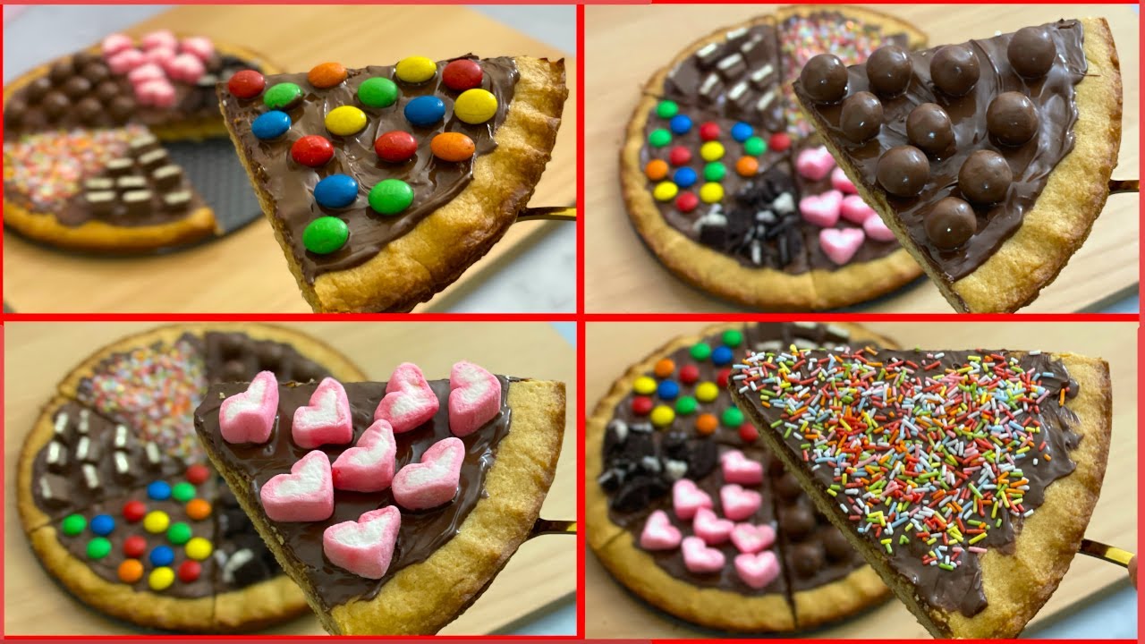 كيكة الكوكيز بيتزا 🍪🍕 مفيش أسهل منها!🍫