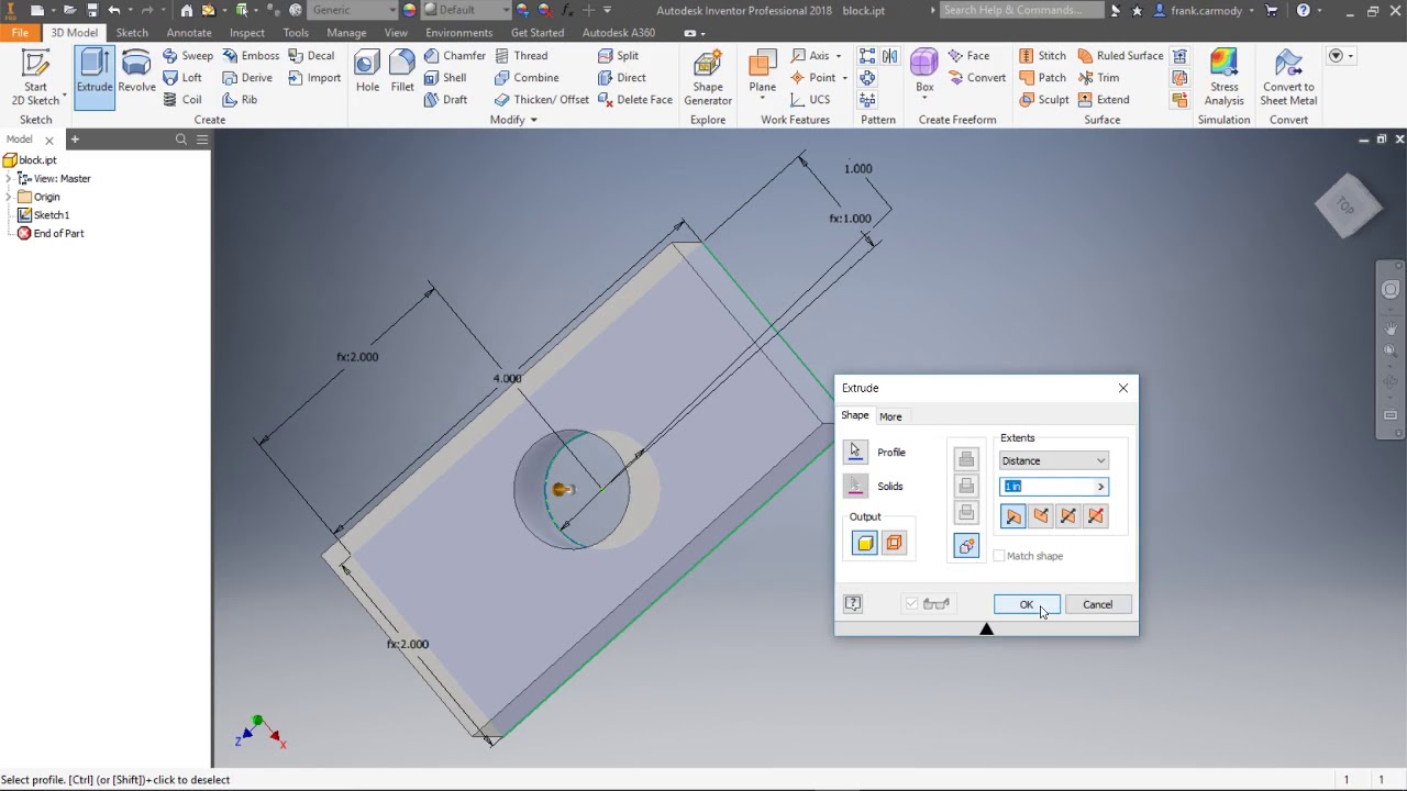 Autodesk Inventor 2018: 0: Основы за 30 минут