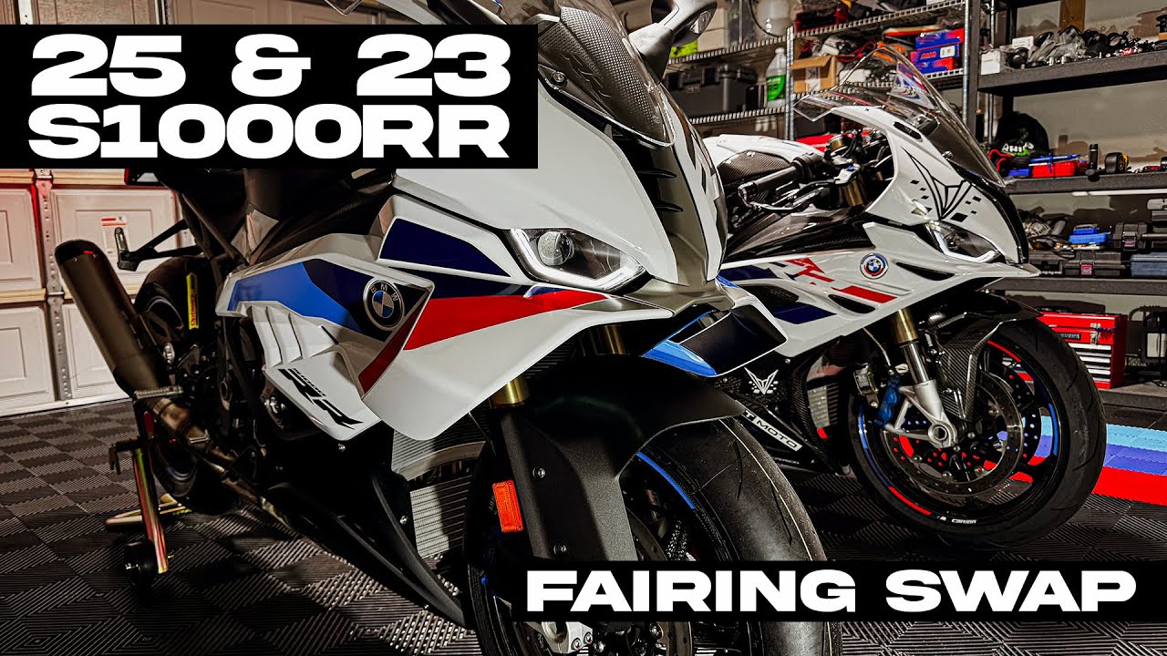 2025 and 2023 BMW S1000RR Fairing and Parts Swap