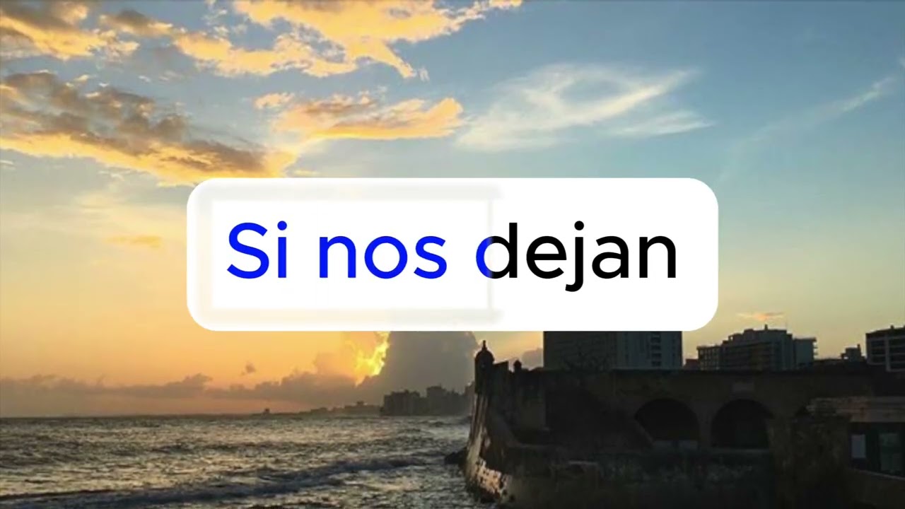 SI NOS DEJAN - KARAOKE CON PIANO (Letra OK)