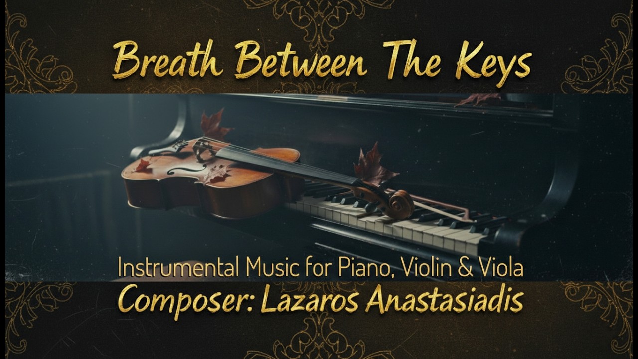 Breath Between The Keys | Instrumental Music for Piano, Violin & Viola Composer Lazaros Anastasiadis