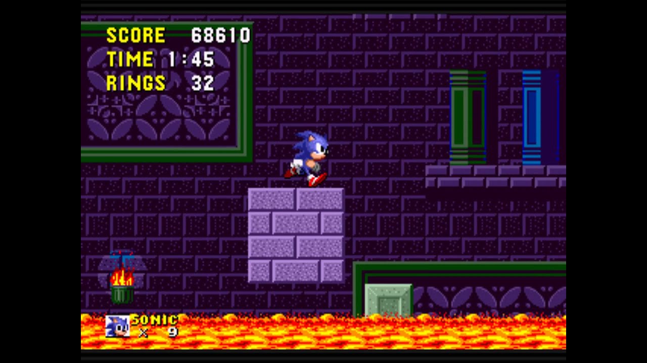 Sonic The Hedgehog: Marble Zone 1-3 Walkthrough