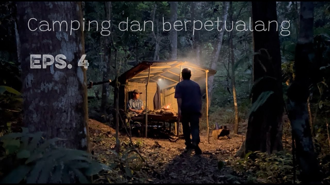camping dan berpetualang di hutan dan sungai memasak 1 ekor ayam kampung