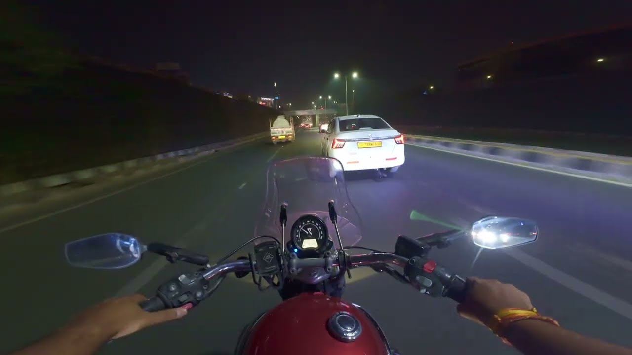 Ahmedabad Night Ride 🌙 | From Empty Roads to Traffic | #triumphspeedmaster #triumph #bonneville