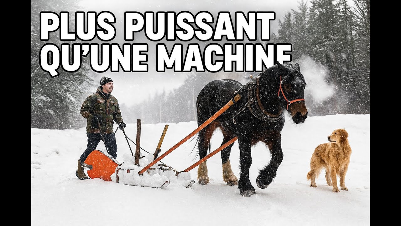 ❄️ Déneigement Extrême avec Mon Cheval et un chasse-neige Maison ! épisode 1