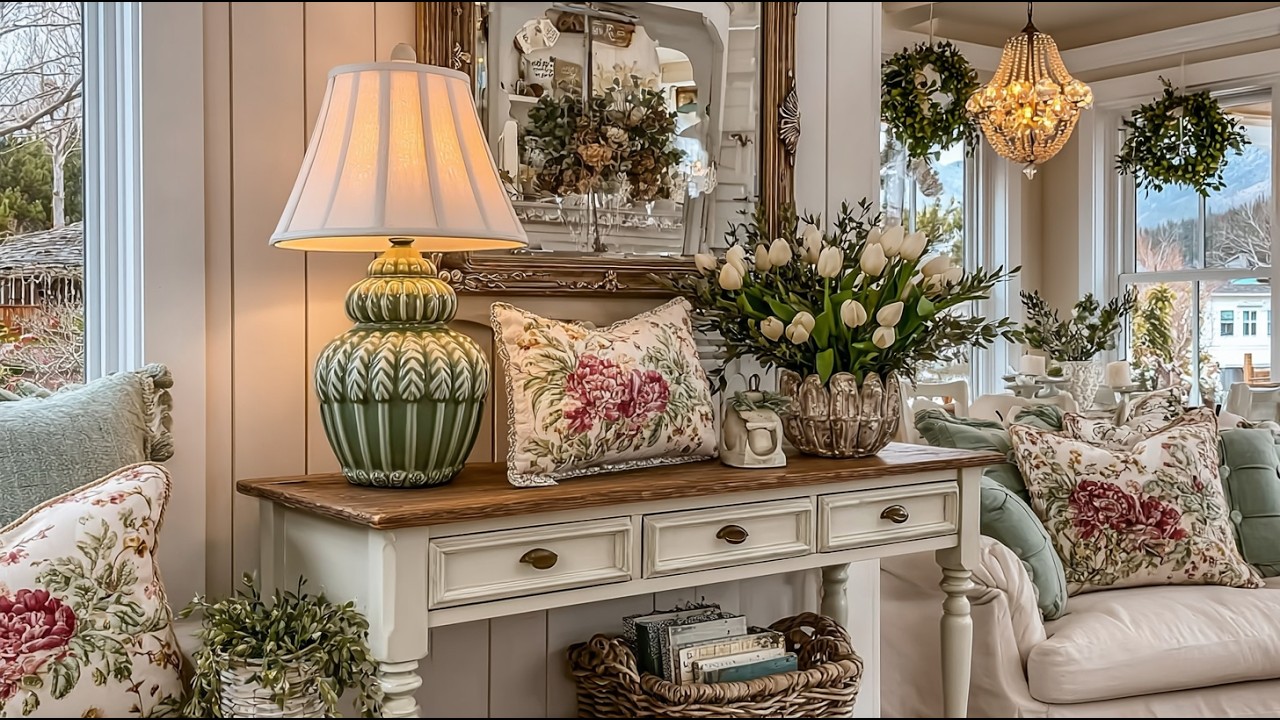 Romantic Olive & Cream Charm: Timeless Shabby Chic Cottage Farmhouse Home Decor Ideas