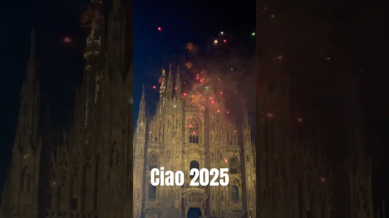 Piazza del Duomo 2025 New year celebrations #milano #newyear