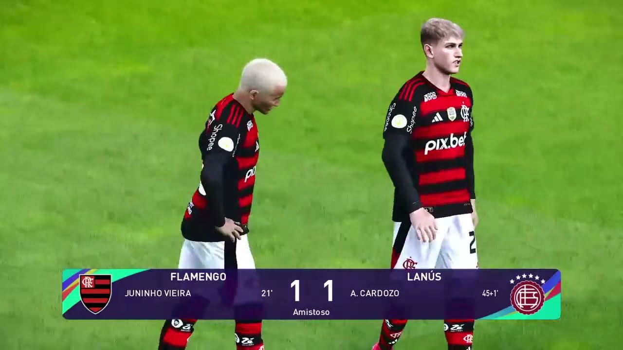 FL4M3NG0 X L4NUS| 40 V1V0 C0M 1M4G3NS| JOGO DE HOJE | PES 21 gameplay ps4