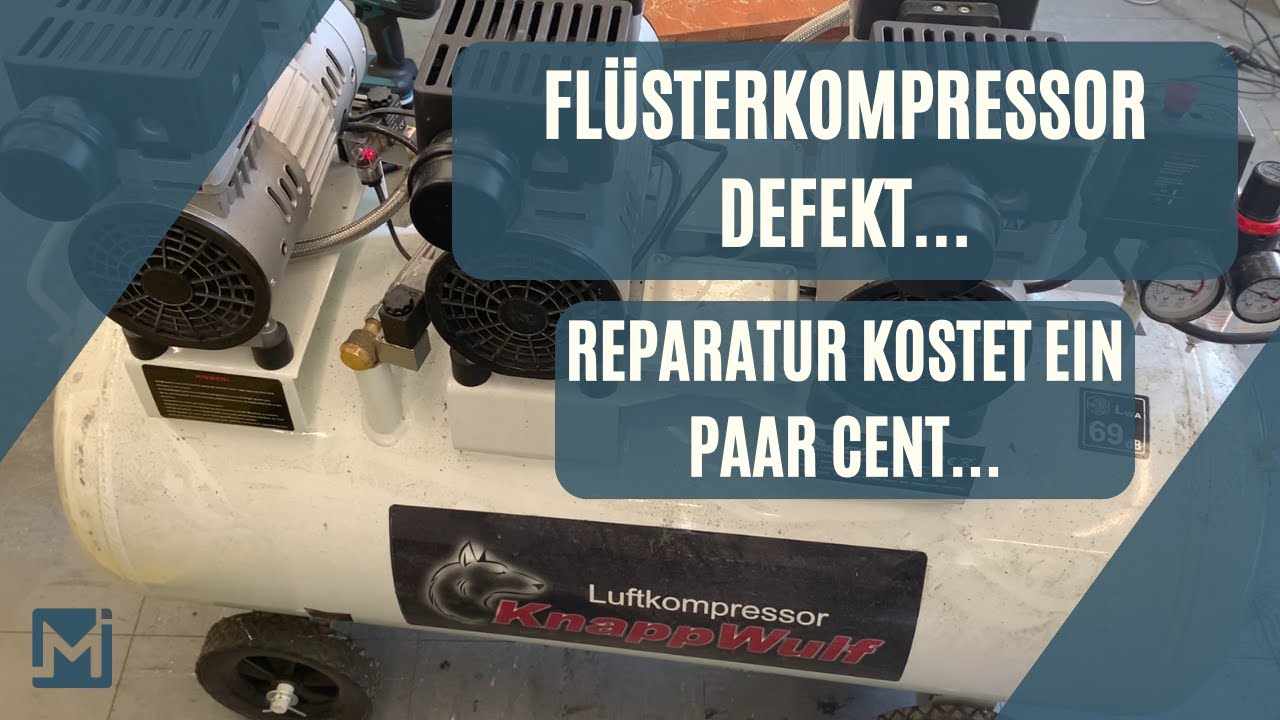 Reparatur meines Flüsterkompressors nach dem Bruch des Ventilblechs
