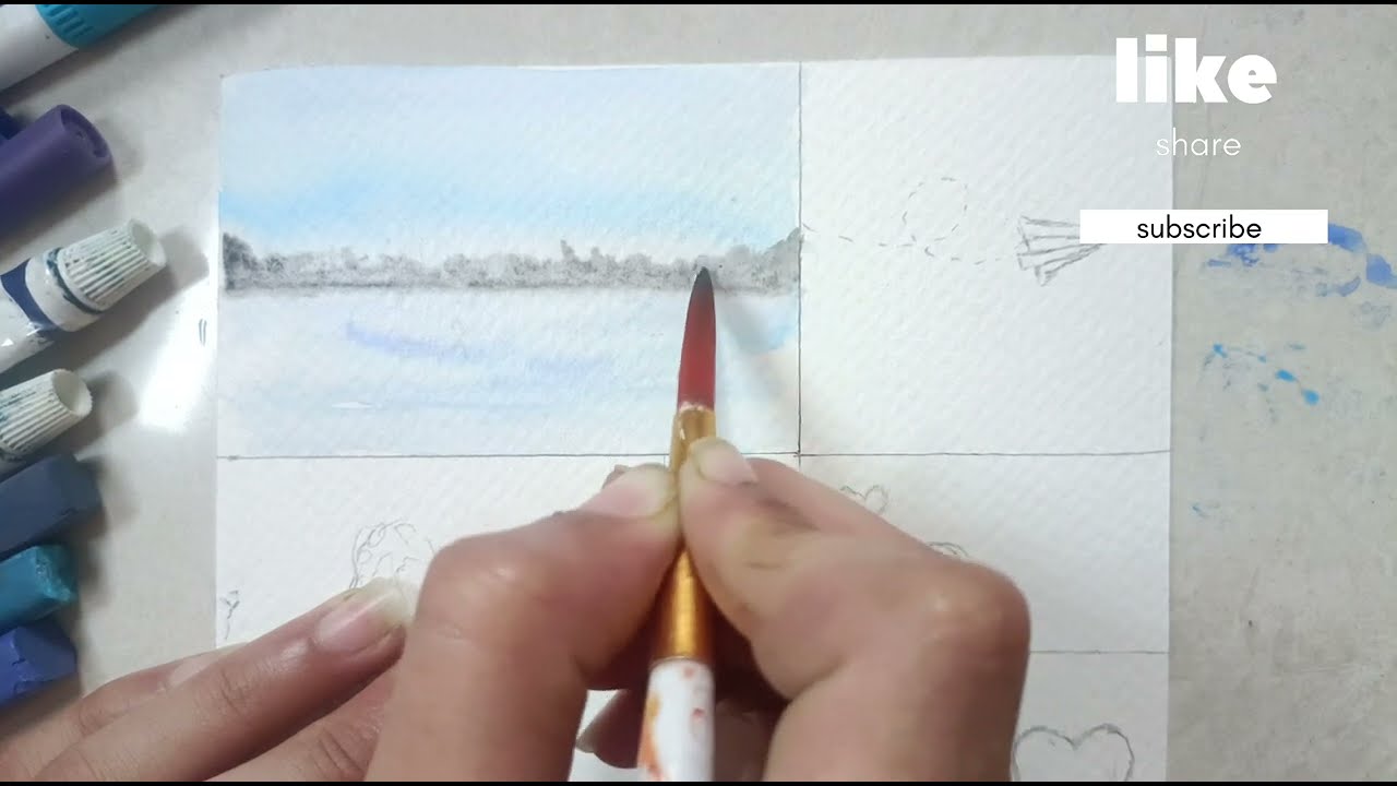 Blue painting