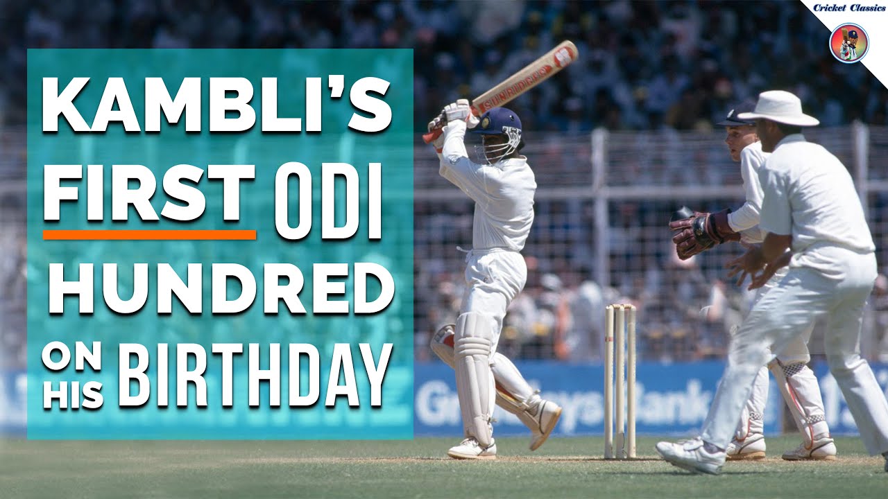 Vinod Kambli Shows How to Celebrate Your Birthday!! Smashes Maiden ODI Century on His 21st Birthday!