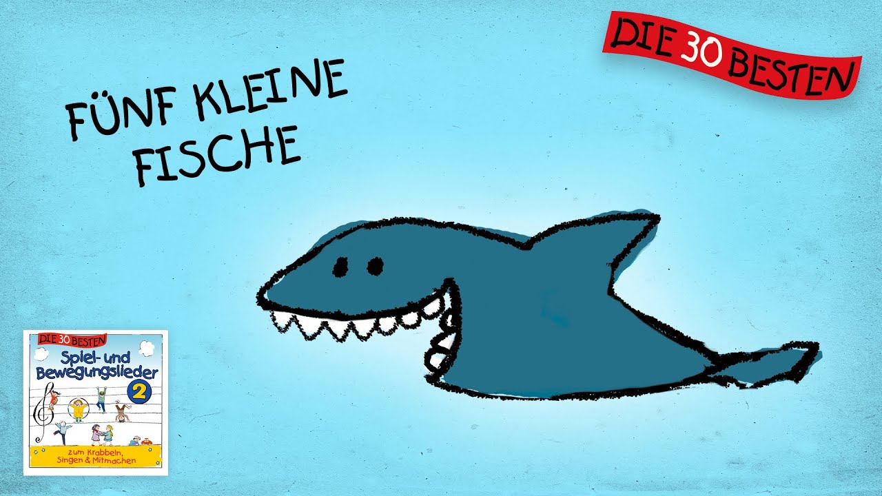 Fünf kleine Fische - Die besten Spiel - und Bewegungslieder || Kinderlieder