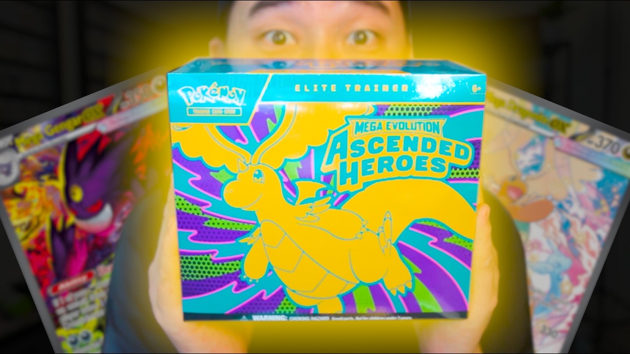 Opening an Entire Case of Pokemon Ascended Heroes Elite Trainer Box!