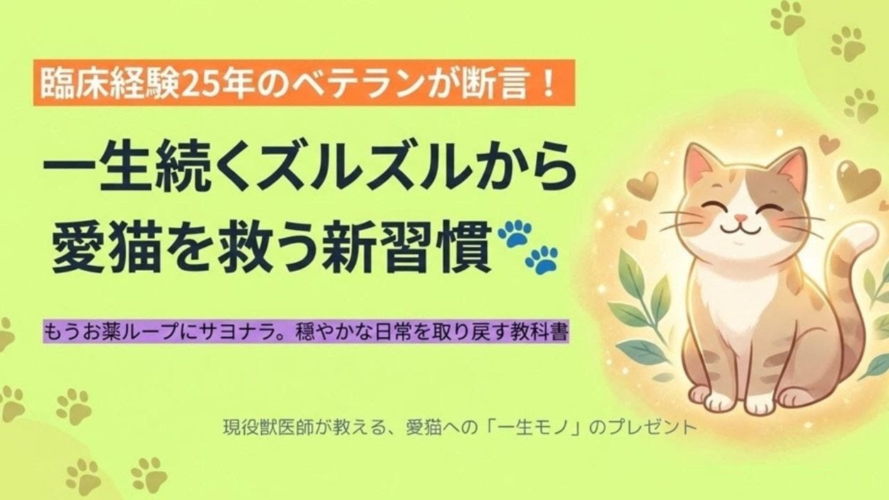 【25年の結論】「猫風邪が治らない」と嘆く飼い主が、絶対に見落としている『たった一つ』の真実