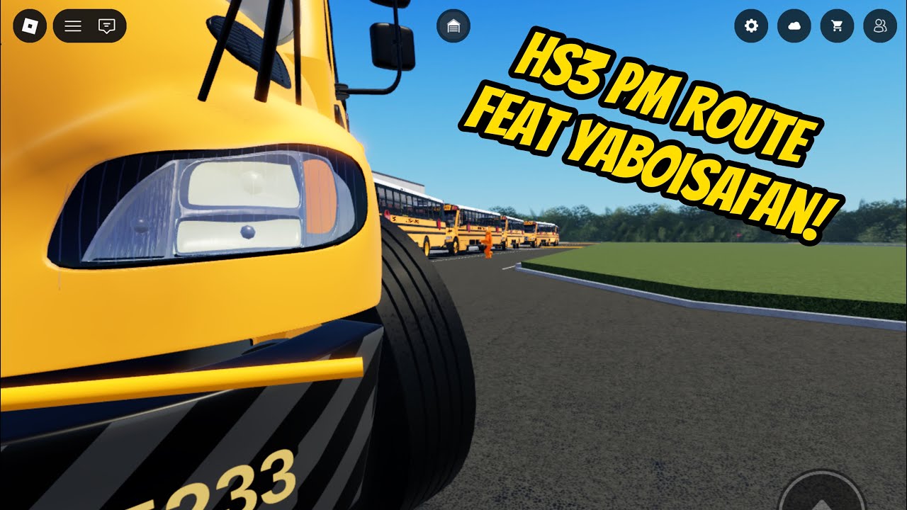 HS3 PM Route! Ft. @YaBoiSafan (FL_School Buses Roblox)