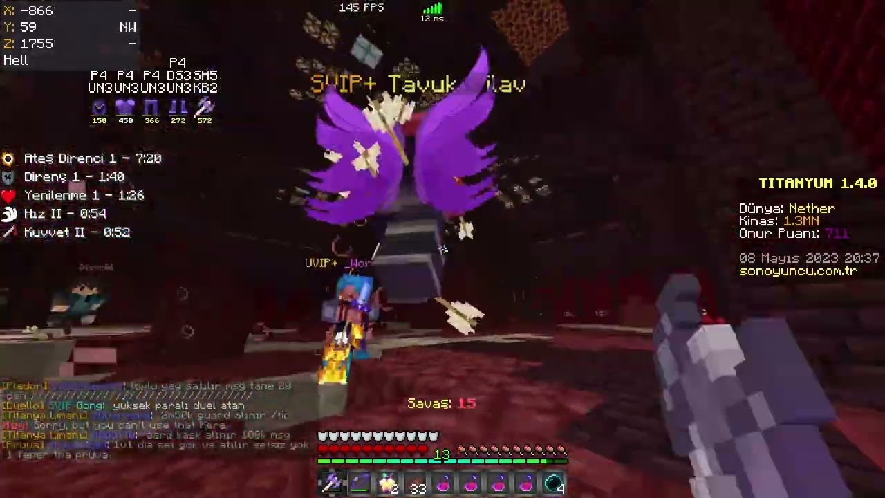 (Sonoyuncu Titanyum) Nether PvP 15