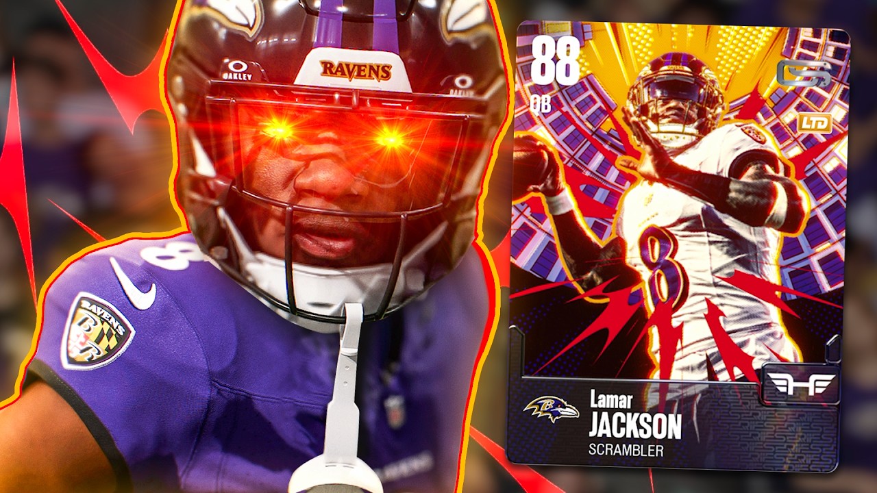 88 LTD Lamar Jackson разносит всех квотербеков в Madden