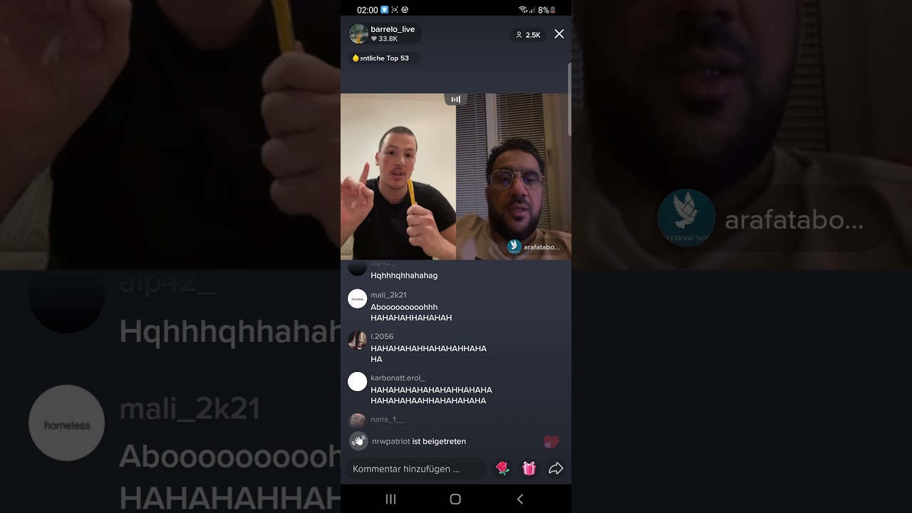 Arafat antwortet fragen über Bushidos doku live! (Interview mit Barrelo)