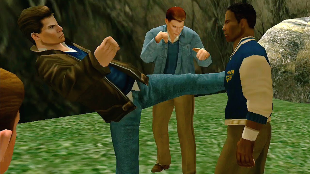 Damon West vs Peanut, Lucky and Ricky 1v3 [BULLY]