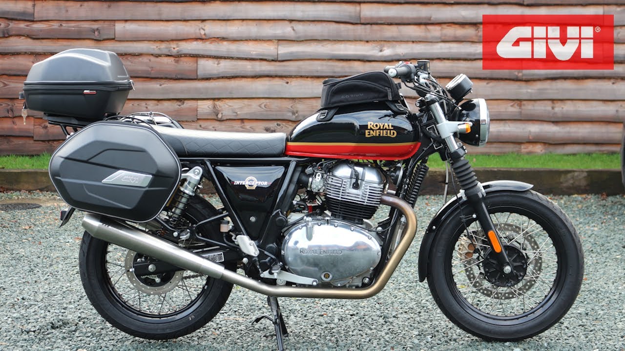 Royal Enfield 650 Interceptor Luggage For Motorcycle Touring, Givi Range