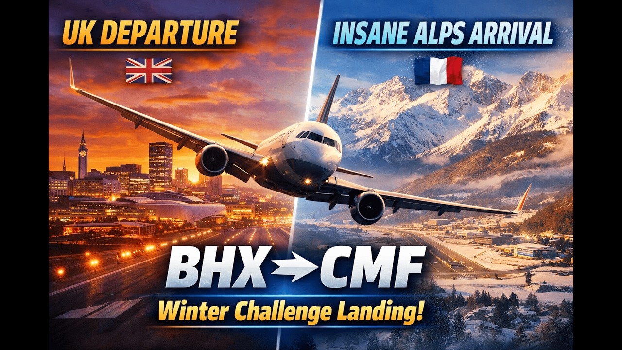 EGBB (BHX) ➜ LFLB (CMF) | Birmingham 🇬🇧 ➜ Chambéry 🇫🇷