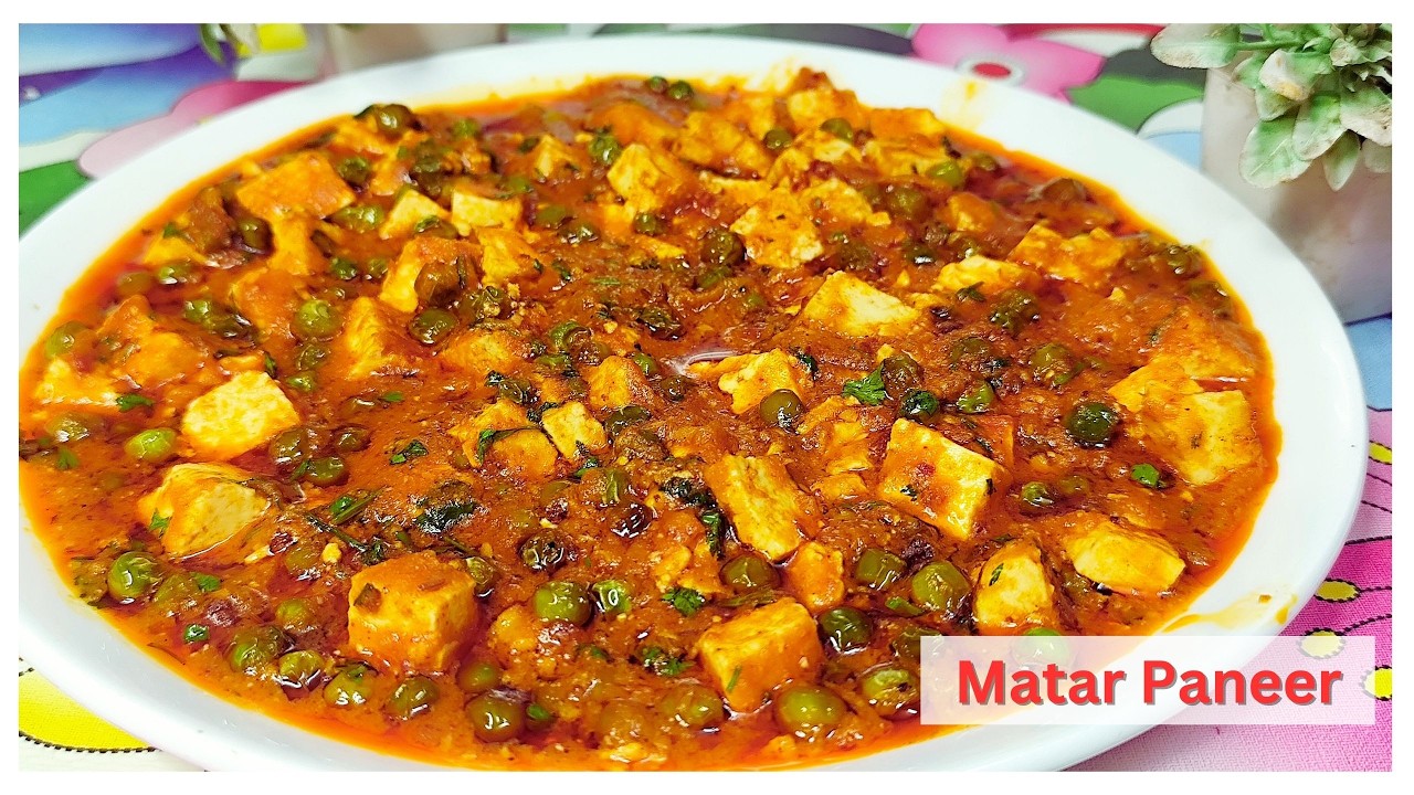 Matar Paneer Recipe | Creamy Restaurant-Style Peas & Cottage Cheese Curry