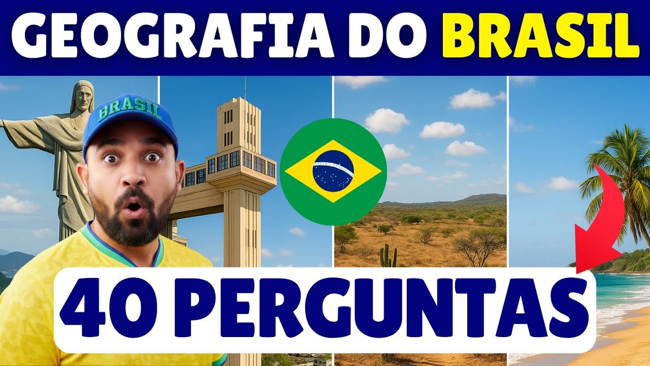 🇧🇷 QUIZ DE GEOGRAFIA DO BRASIL! Tente acertar 75% das perguntas | O Incr&iacute;vel Z&eacute;