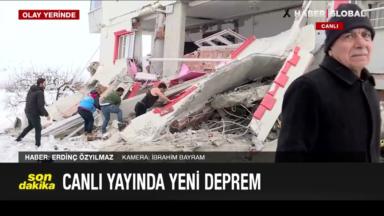 Kahramanmaraş'tan Canlı Yayın! Bir Deprem Daha Oldu! Acılı Baba Enkazda Evladını Böyle Aradı