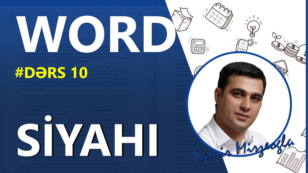 #Worddərsləri | Dərs 10 | Microsoft Word - Siyahı
