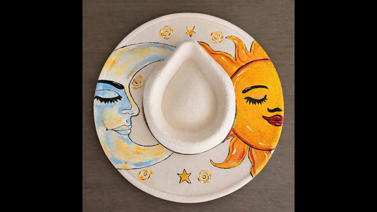 Beyond the Canvas: Sun and Moon Hat Painting