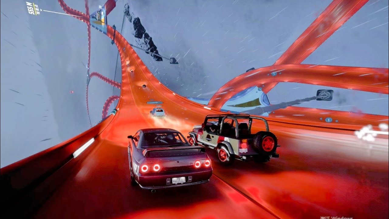 Horizon Hyper realistic Car Racing Filter Night Scene Blizzard
