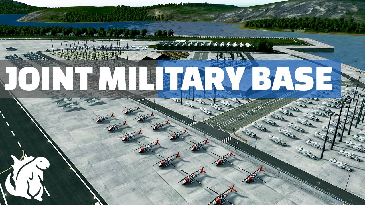 Модернизация нашей военно-морской базы с аэродромом в Cities Skylines | Город Каналвилл