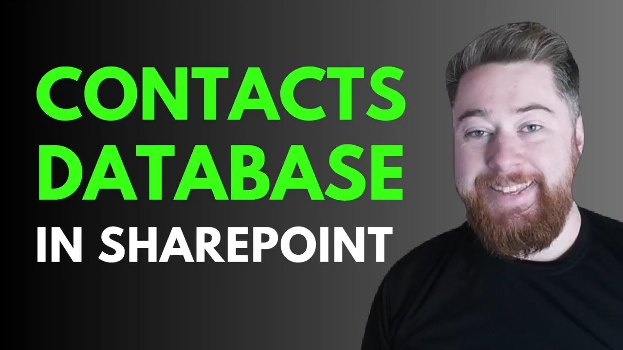 Создайте список контактов в SharePoint менее чем за 10 минут!