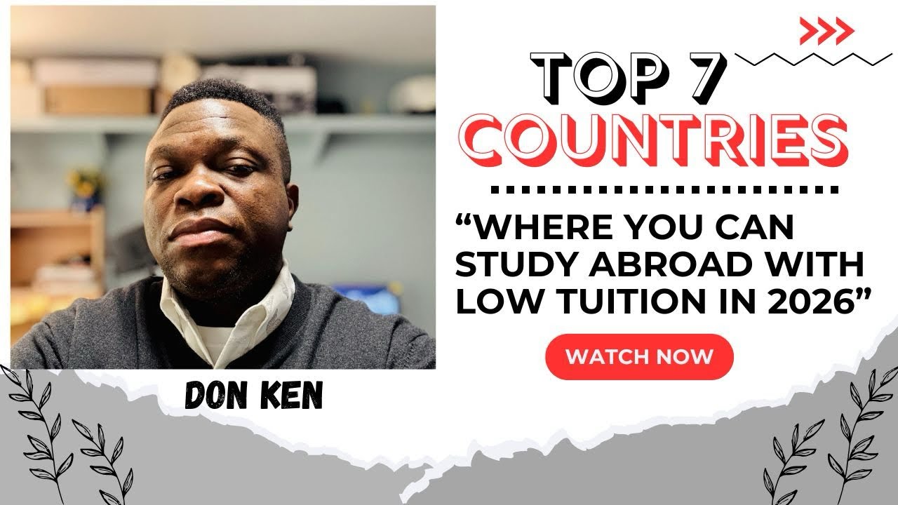 TOP 7 COUNTRIES TO STUDY IN 2026 WITH LOW TUITION FEE.