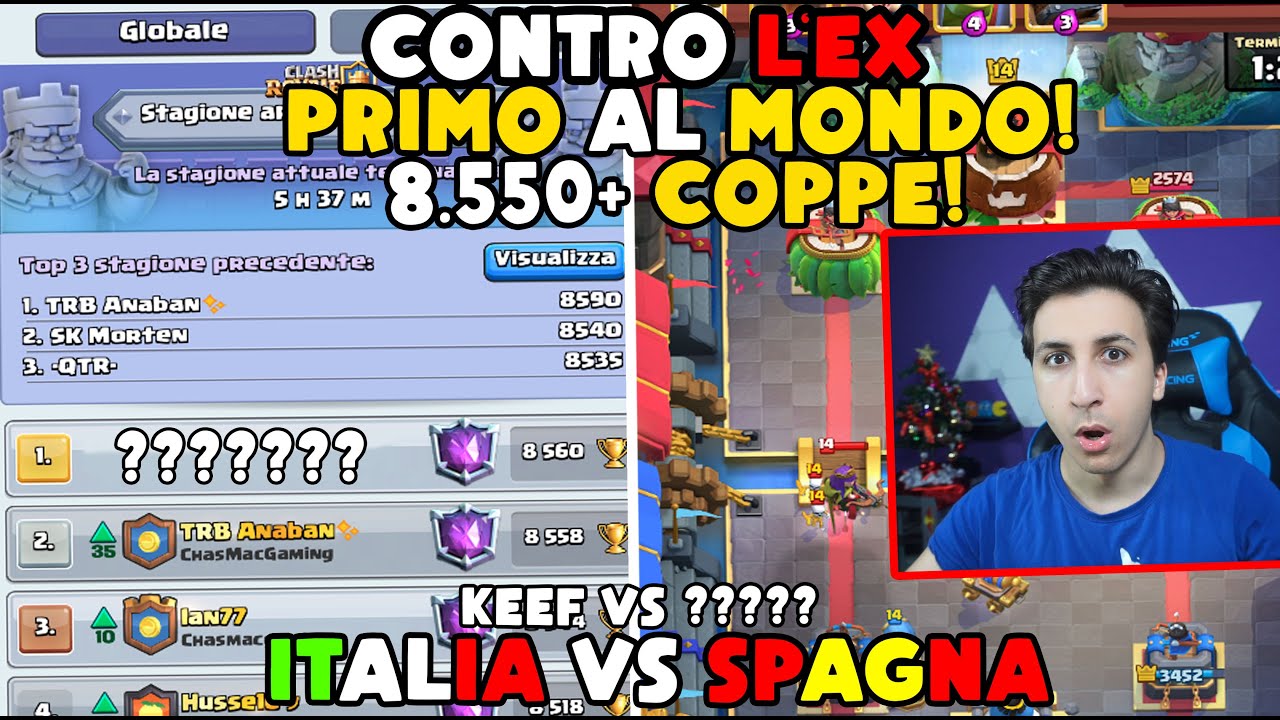 8.550 COPPE VS L'EX PRIMO al MONDO! Finale di STAGIONE! | Clash Royale ITA