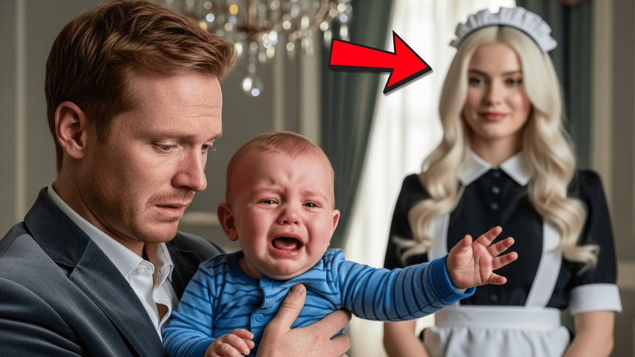 BEBELUȘUL MILIONARULUI PLÂNGEA LA TOȚI, MAI PUȚIN LA FEMEIA DE SERVICIU!