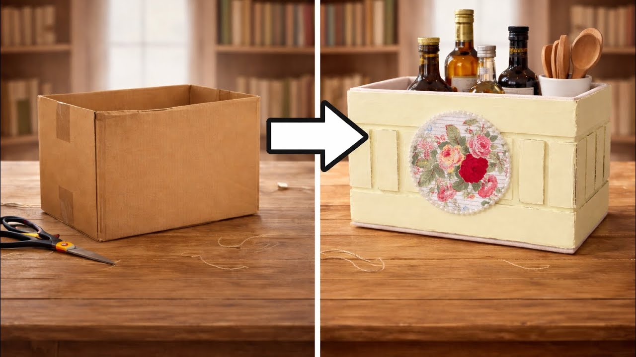 Made From Cardboard ?! 😍DIY Home Decor