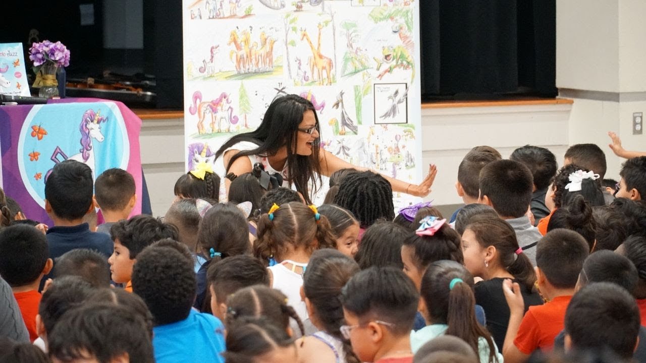 Children's unicorn book series book school author visits by Lisa Caprelli on Journey for Writing