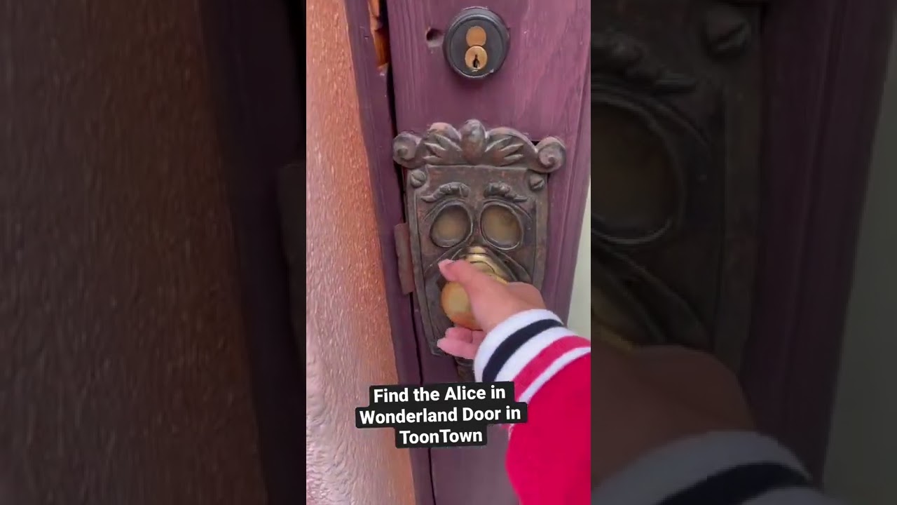 Alice in Wonderland Door in Toontown! // Disneyland