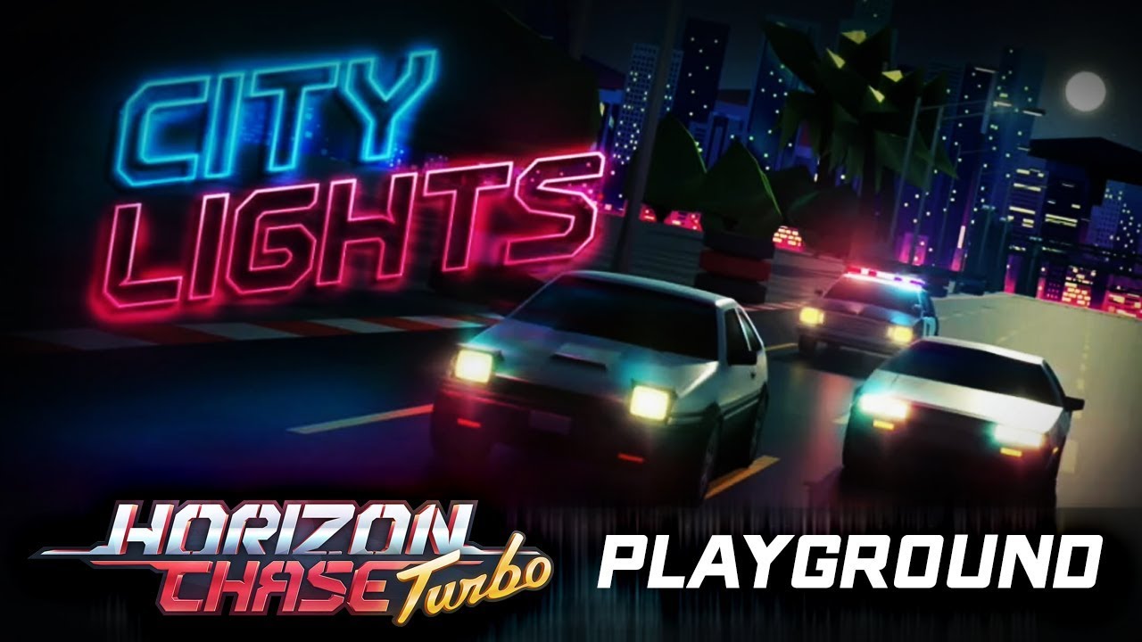 Horizon Chase Turbo (PC) - CITY LIGHTS PLAYGROUND SEASON Gameplay