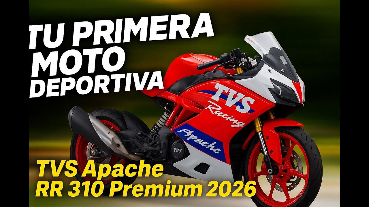 Review TVS Apache RR 310 Premium 2026 Español // Tiene Todo Para Ser Tu Primera Moto Deportiva 👌