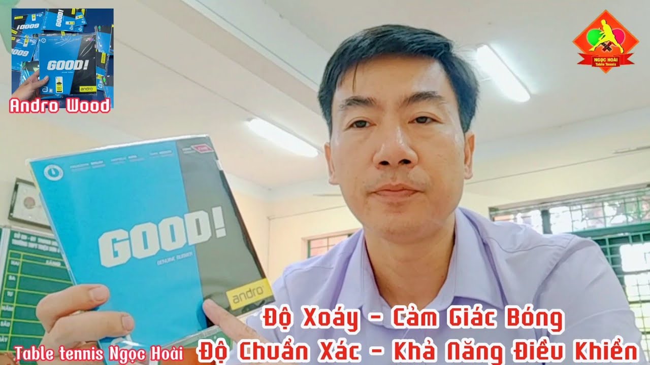 Mặt vợt bóng bàn Andro Wood, dòng mặt vợt hội tụ đầy đủ tính năng và giá thành hợp lý.