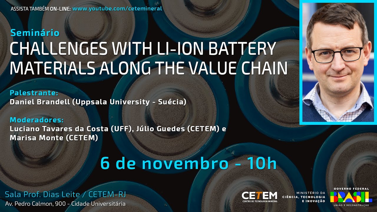 Seminário Challenges with Li-ion battery materials along the value chain