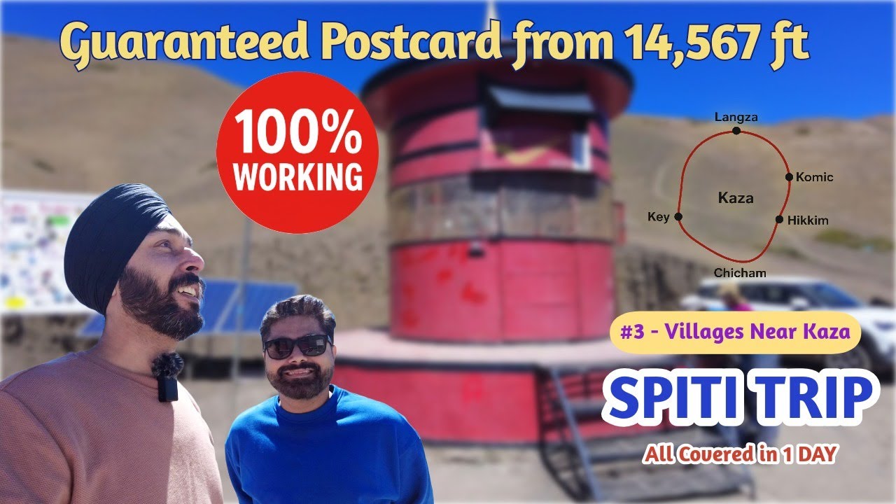 Spiti Trip Ep 3 | Covered All Places Near Kaza In Just 8 HRS | World's Highest Post Office & Village