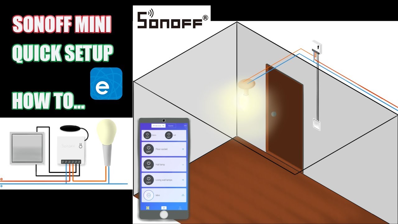 SONOFF MINI - A step by step quick easy way to set it up
