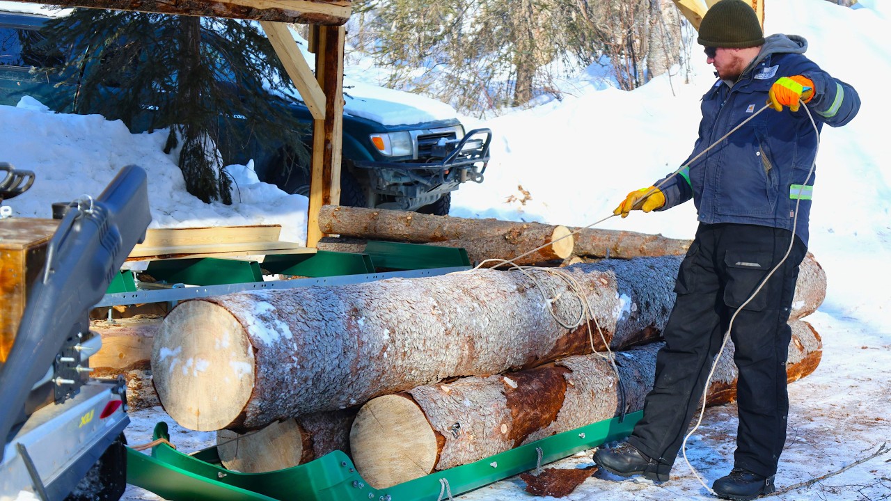 The Very Beginning Of Our New Cabin Build | One Man Logging Operation