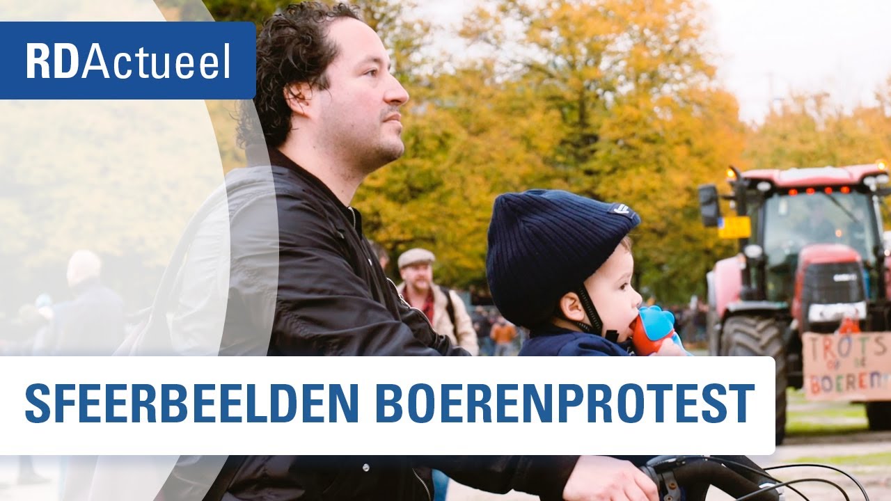 Sfeerbeelden boerenprotest Den Haag in 1 minuut - RD